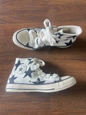 Converse Chuck Taylor All Star Star Print High Top Sneakers Womens 7